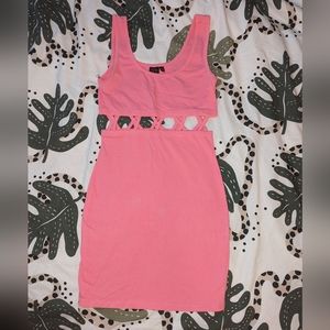 Material Girl Cut-out mini dress